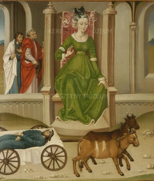 Szent Jakab holtteste Lupa királyné előtt